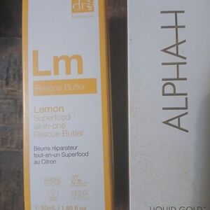 LM Rescue Butter & Large Sized ALPHA-H Liquid Gold  NEW!!!!!